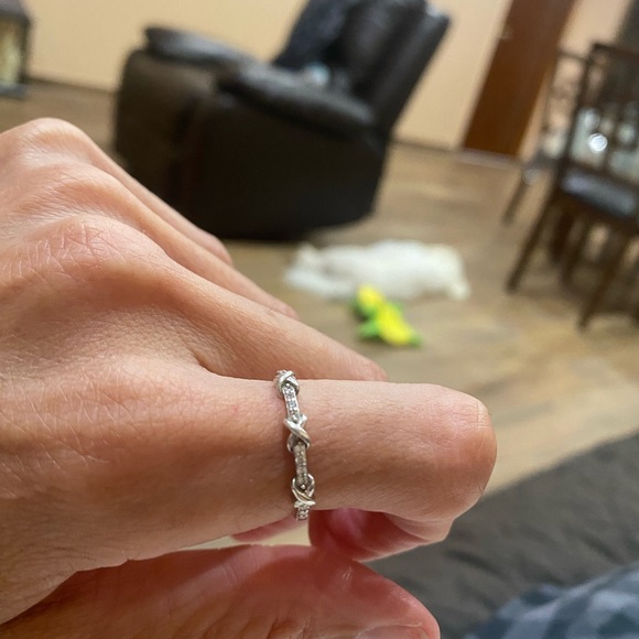 Diamond ring 0.08 carrots - Picture 2 of 8